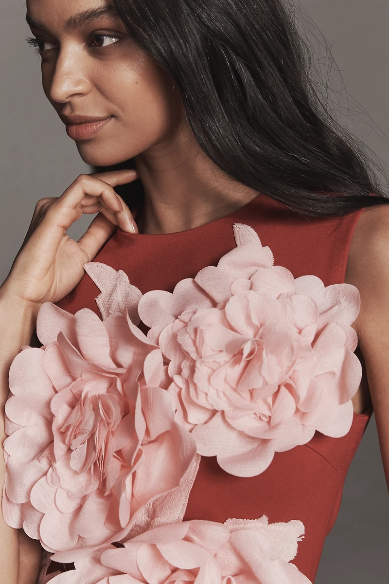 Elliatt Zahara Sleeveless 3D Floral Mini Dress