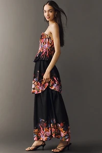 ELLIATT Alice Strapless Tiered Maxi Dress