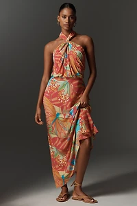 Bl-nk Elainne Halter Midi Dress
