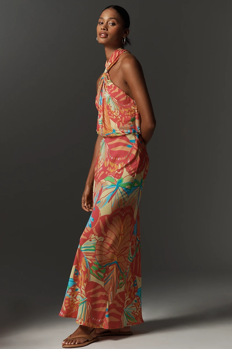 Bl-nk Elainne Halter Midi Dress