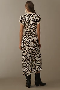 Conditions Apply Adeon Short-Sleeve Slip Midi Dress