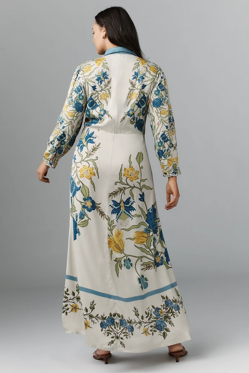 Bl-nk Printed Buttondown Shirt Dress