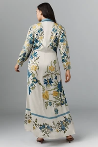 Bl-nk Printed Buttondown Shirt Dress