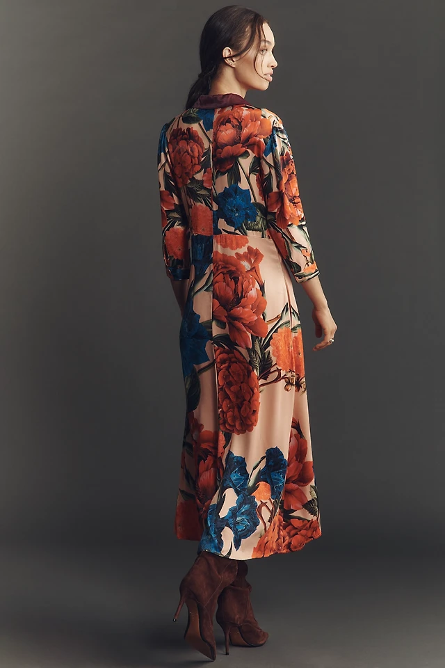bl-nk printed buttondown shirt dress MASINA SHIRT DRESS