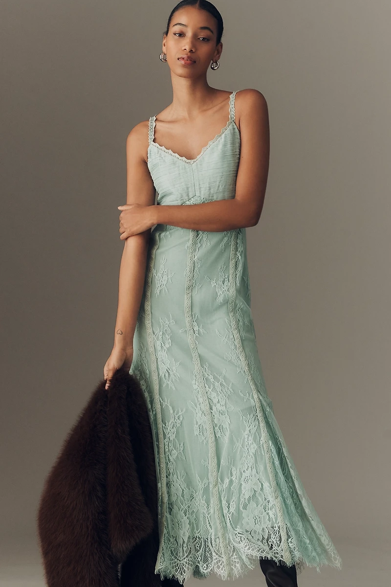 Bl-nk Rosnella Sleeveless Sweetheart Midi Dress