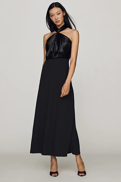 Bl-nk Franzia Halter Twofer Maxi Dress