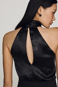 Bl-nk Franzia Halter Twofer Maxi Dress