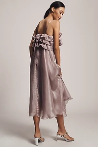 Bl-nk Rigel Sleeveless Ruffled Midi Dress