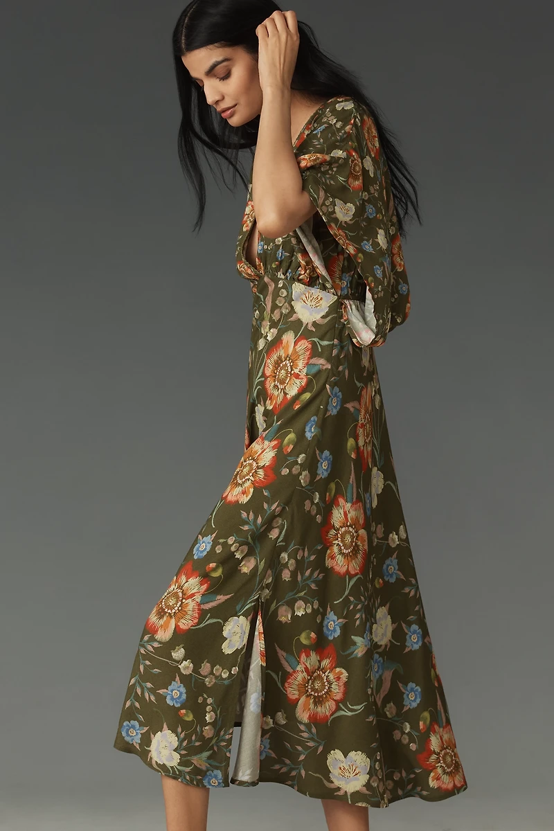 Bl-nk Elettra Short-Sleeve Midi Dress