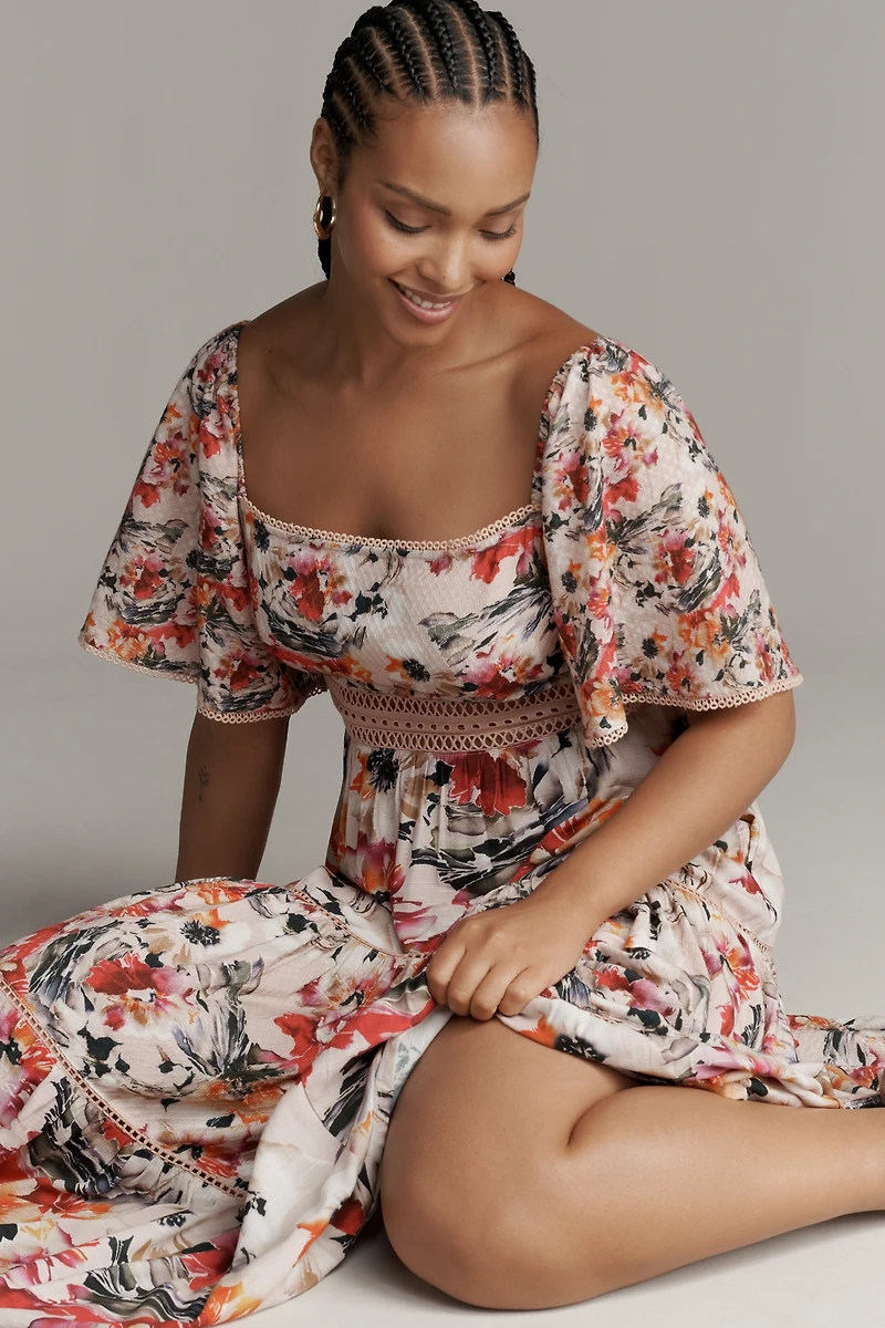 Conditions Apply Raelynn Square-Neck Dress