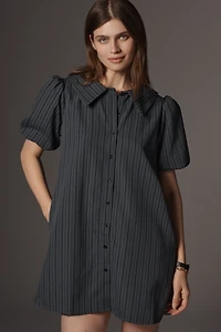 Glamorous Petite Puff-Sleeve Mini Dress