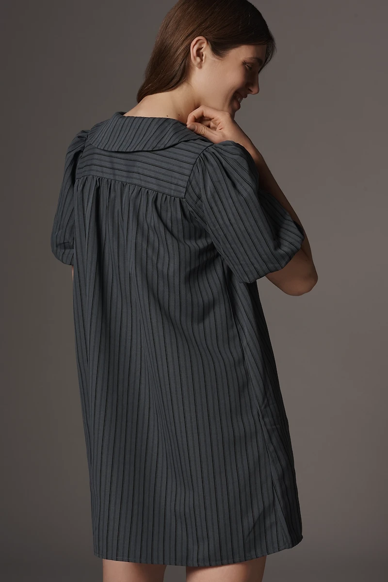 Glamorous Petite Puff-Sleeve Mini Dress