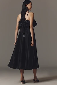 Bl-nk Manouk Smocked Midi Dress