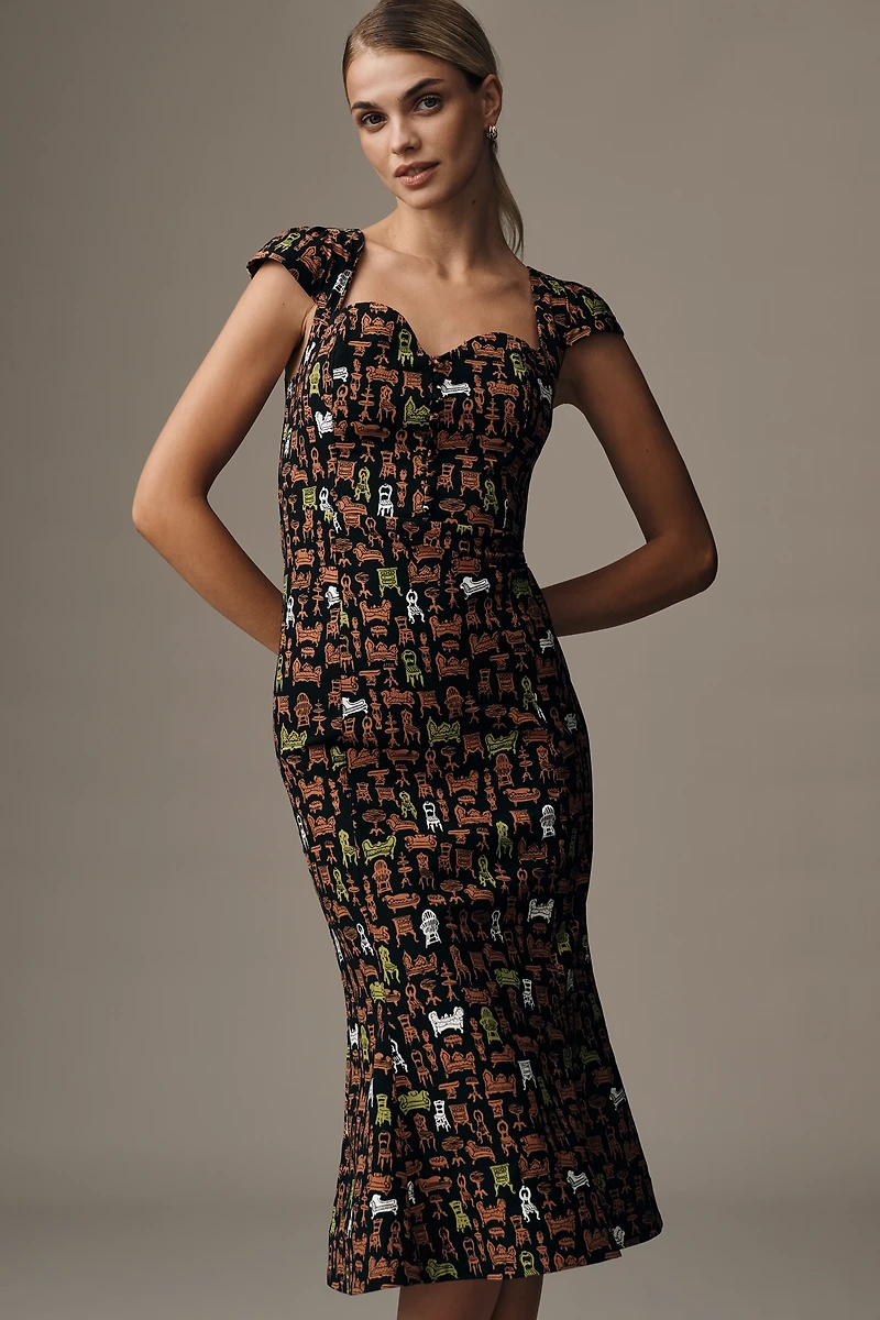 The Cecily Fit & Flare Sweetheart Dress by Maeve