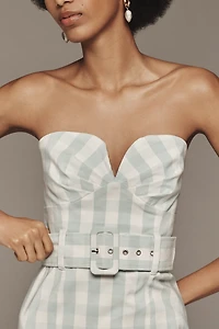 Maeve Strapless Sweetheart Fitted Midi Dress