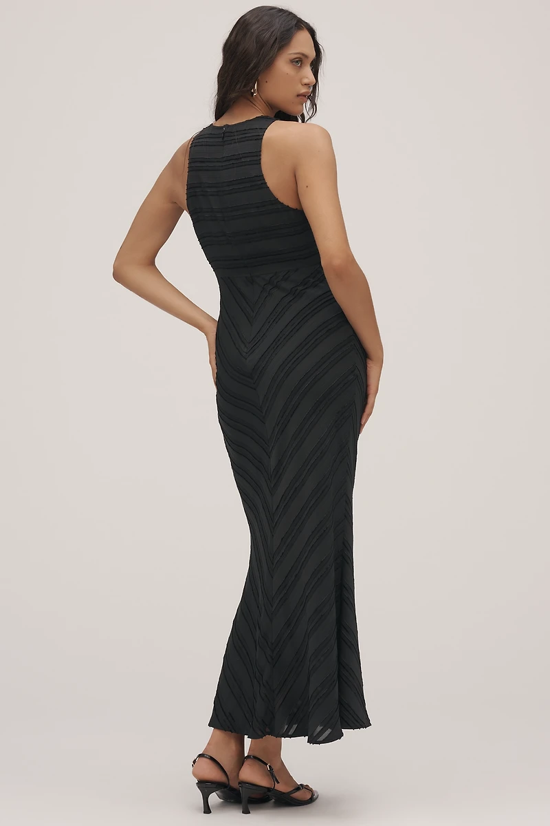 Maeve Sleeveless Textured Slip Midi Dress
