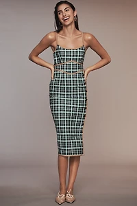 Maeve Sleeveless Scoop-Neck Slim Midi Dress