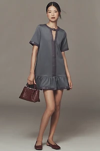 Maeve Colorblock Drop-Waist Mini Dress
