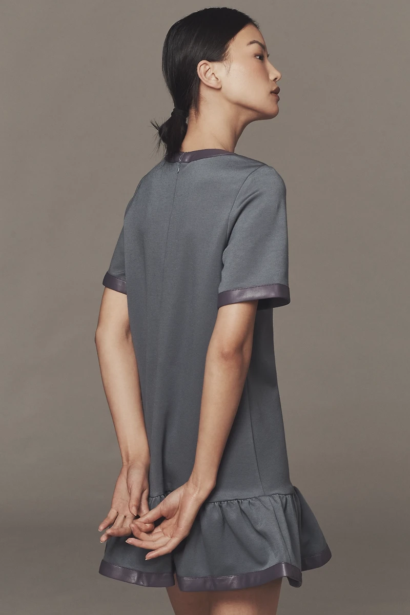 Maeve Colorblock Drop-Waist Mini Dress
