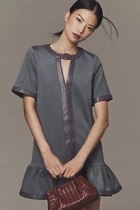 Maeve Colorblock Drop-Waist Mini Dress