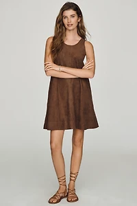 Maeve Keiko Faux-Suede Mini Dress