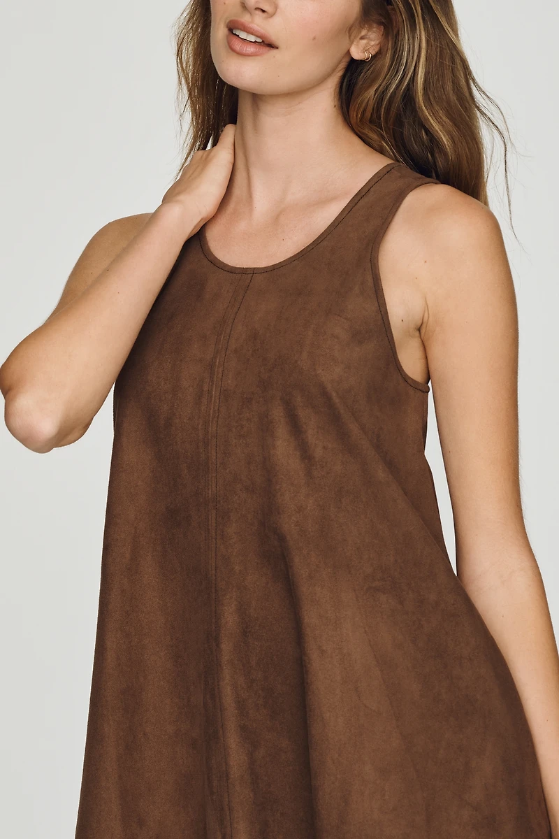 Maeve Keiko Faux-Suede Mini Dress
