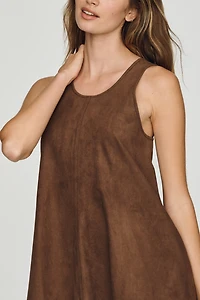 Maeve Keiko Faux-Suede Mini Dress