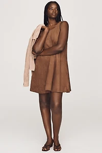Maeve Keiko Faux-Suede Mini Dress