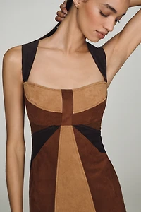 By Anthropologie Faux-Suede Shift Dress