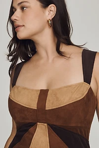 By Anthropologie Faux-Suede Shift Dress