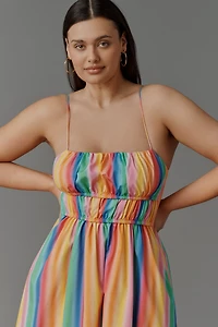 English Factory Petite Sleeveless Back-Cutout Midi Dress