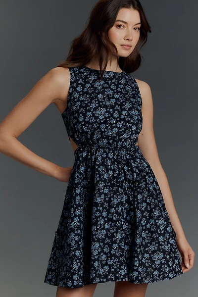 English Factory Sleeveless Cutout Mini Dress