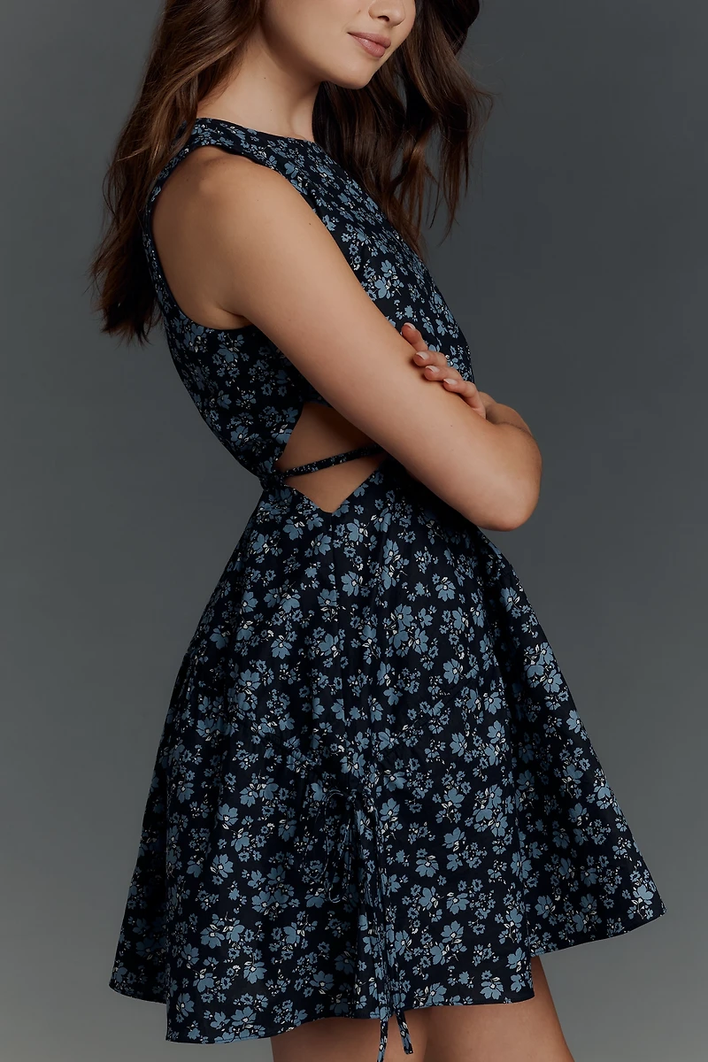 English Factory Sleeveless Cutout Mini Dress