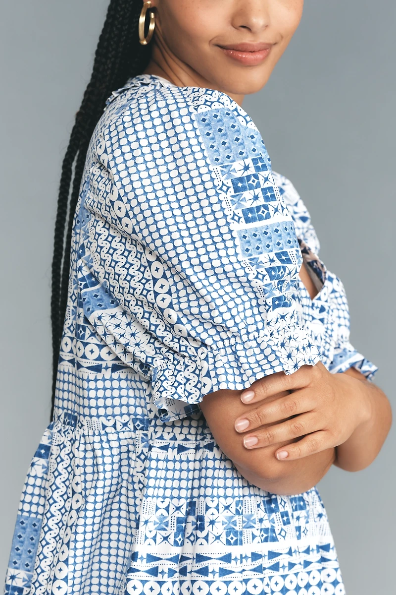 English Factory Plus V-Neck Floral Midi Dress