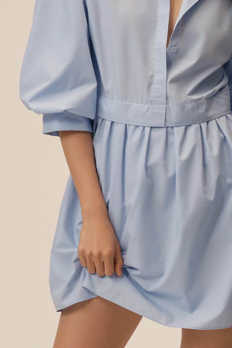English Factory V-Neck Shirt Dress
