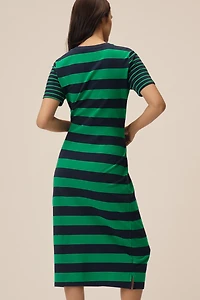 English Factory Tie-Waist Knit Midi Dress