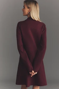 English Factory Long-Sleeve Polo Mini Dress