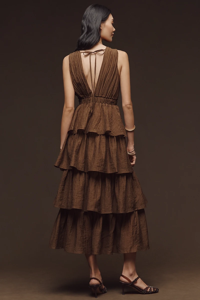 Endless Rose Tiered Sleeveless Maxi Dress