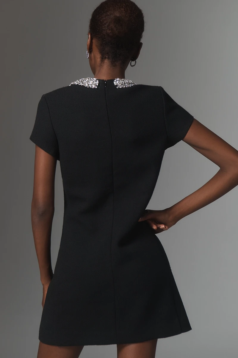 Endless Rose Short-Sleeve Keyhole Mini Dress