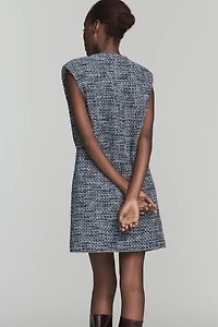 Endless Rose Sleeveless Tweed Mini Dress