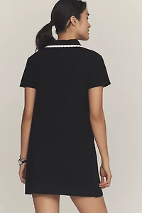 English Factory Short-Sleeve Mini Polo Dress