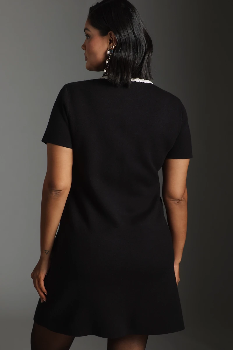 English Factory Short-Sleeve Mini Polo Dress