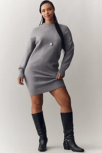 English Factory Long-Sleeve Mini Sweater Dress
