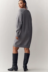 English Factory Long-Sleeve Mini Sweater Dress