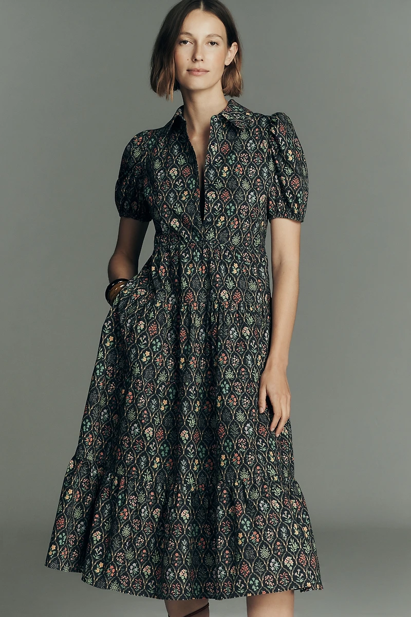 English Factory Floral Shirt Dress