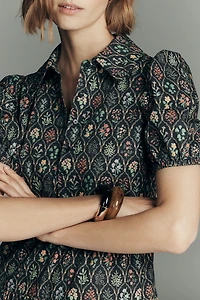 English Factory Floral Shirt Dress