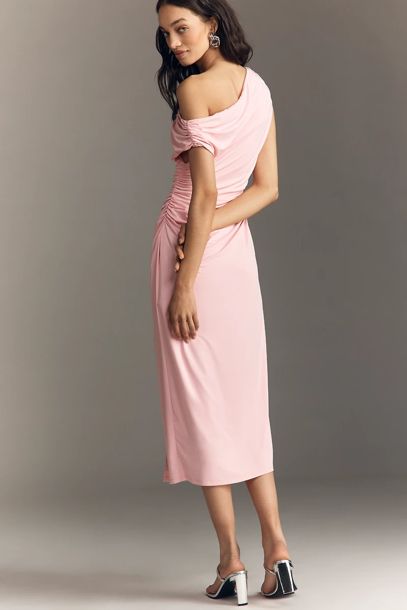 English Factory Off-Shoulder Midi Dress
