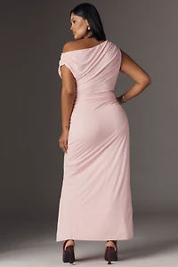 English Factory Off-Shoulder Midi Dress