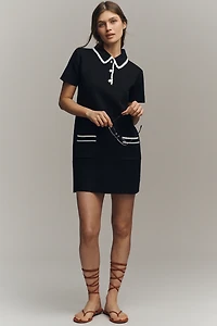 English Factory Short-Sleeve Polo Mini Shift Dress