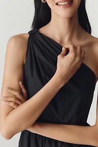 English Factory One-Shoulder Midi Dress